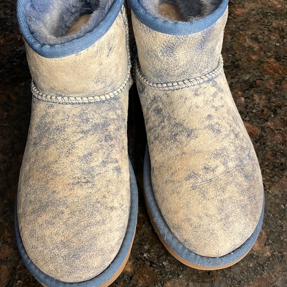 Denim Ugg Ankle boots size 5